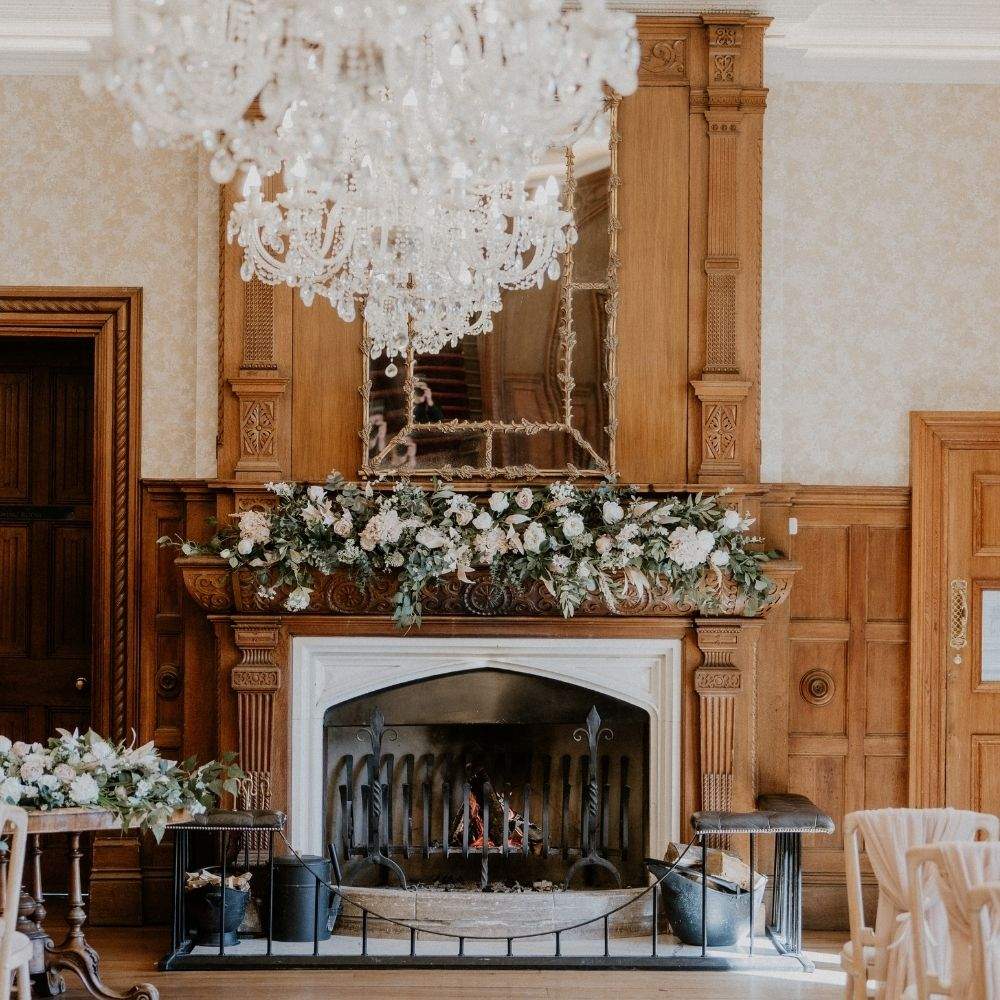 Froyle Park in Surrey is hosting a Bridgerton=-themed Mother's Day afternoon tea event in the Great Hall, a space where the fire burns and chandeliers sparklle!