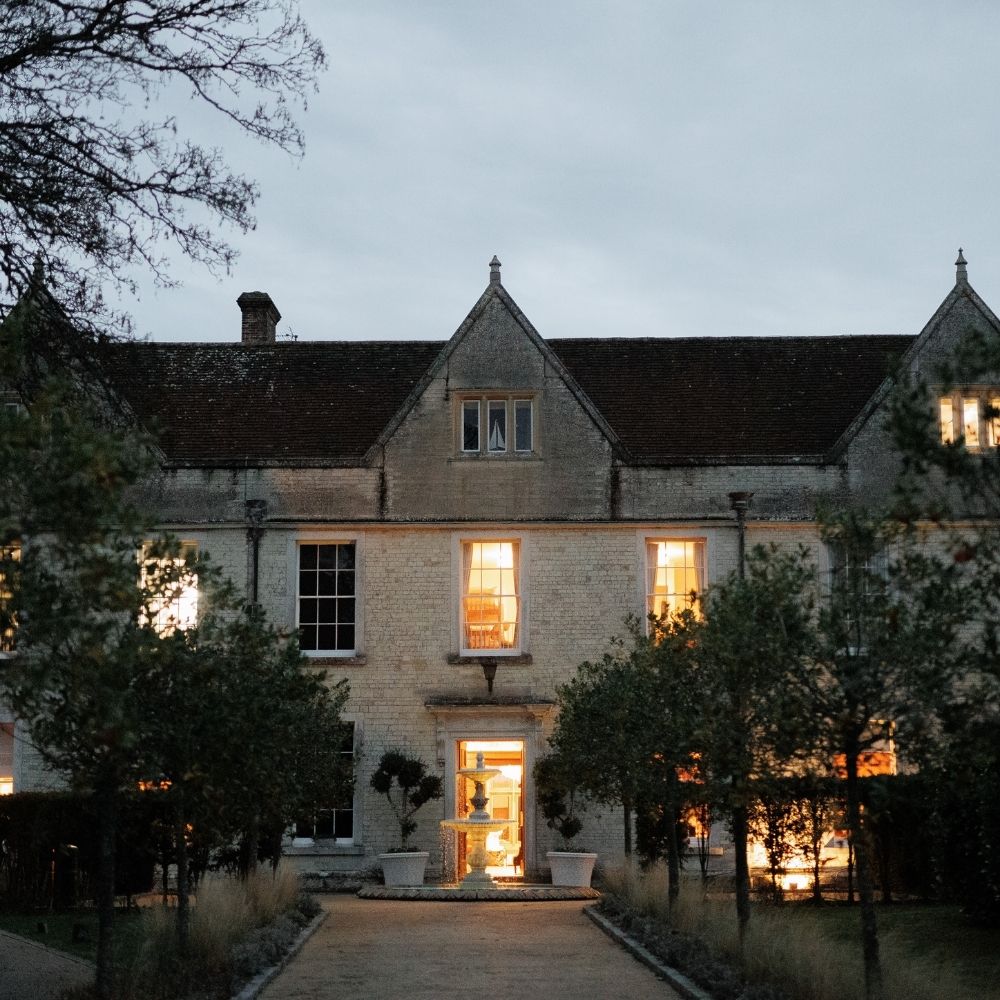 Froyle Park mannor house at dusk